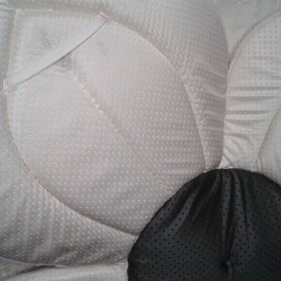 Blooming Bath Lotus Infant Baby Sink Tub Flower Seat Grey and White - Picture 5 of 6